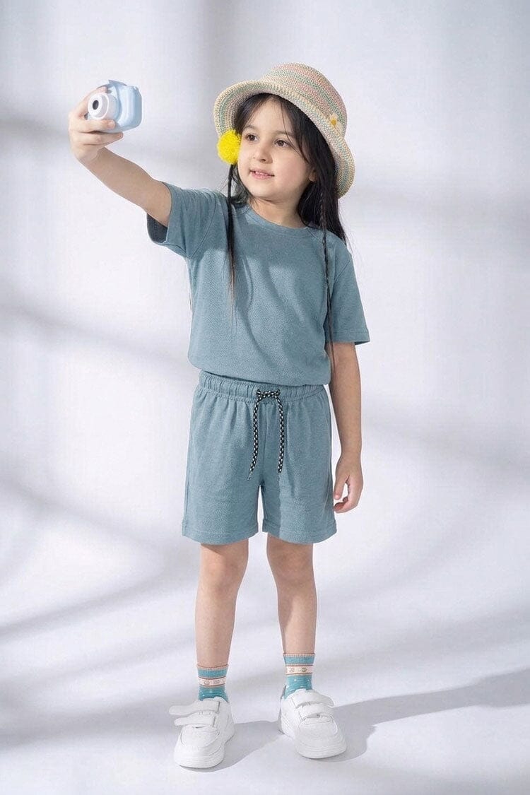 Tiny Teens Kid's Basic Pique Minor Fault Twin Set