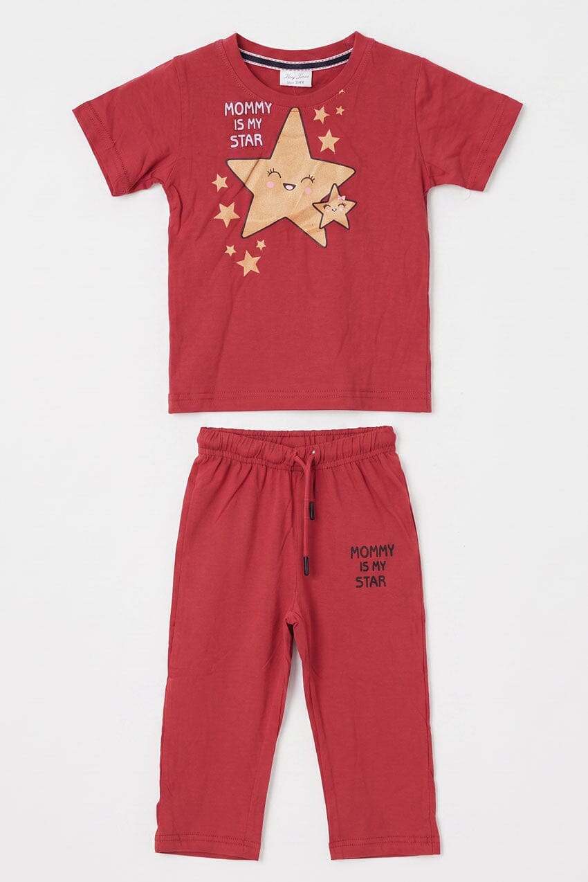 Tiny Teens Kid's Mommy Is My Star Minor Fault Twin Set