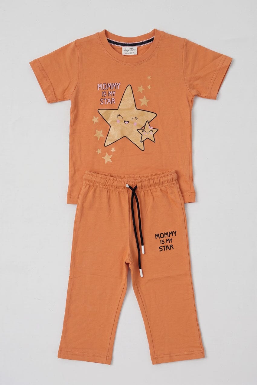 Tiny Teens Kid's Mommy Is My Star Minor Fault Twin Set