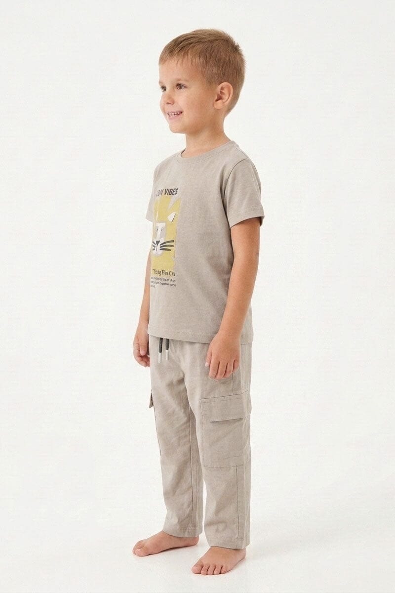 Tiny Teens Kid's Lion Vibes Twin Set