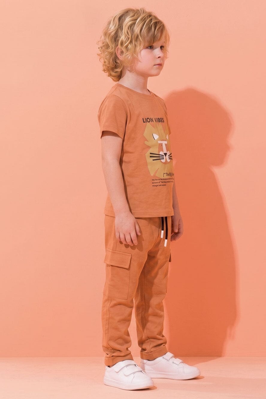 Tiny Teens Kid's Lion Vibes Twin Set