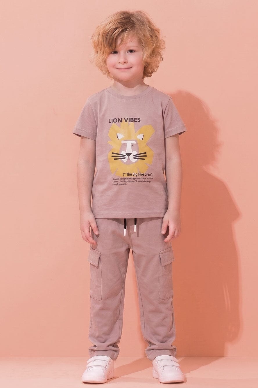 Tiny Teens Kid's Lion Vibes Twin Set