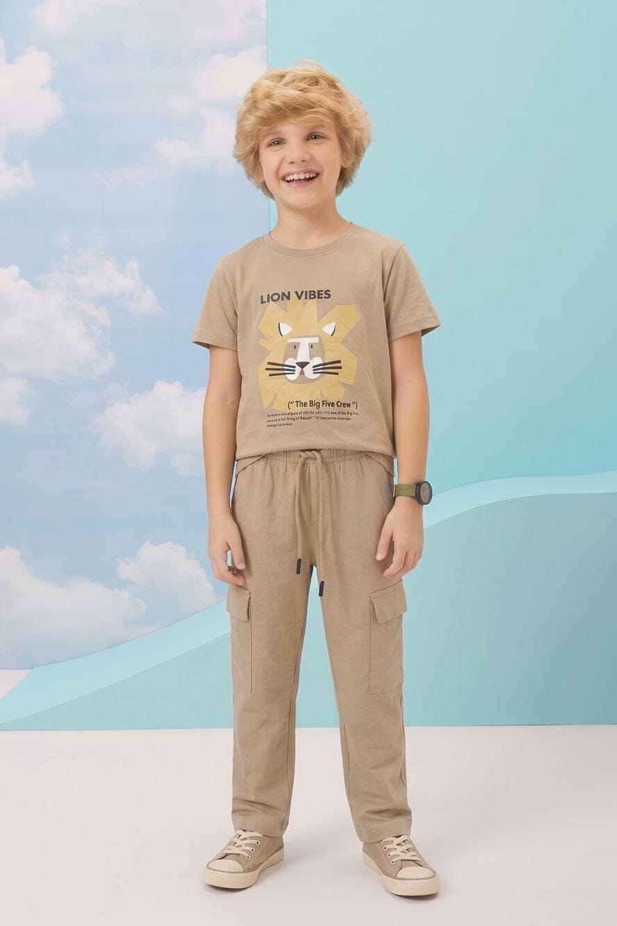 Tiny Teens Kid's Lion Vibes Twin Set