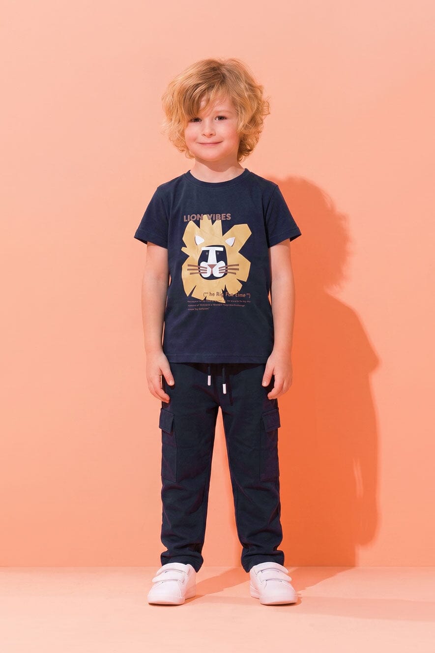 Tiny Teens Kid's Lion Vibes Twin Set
