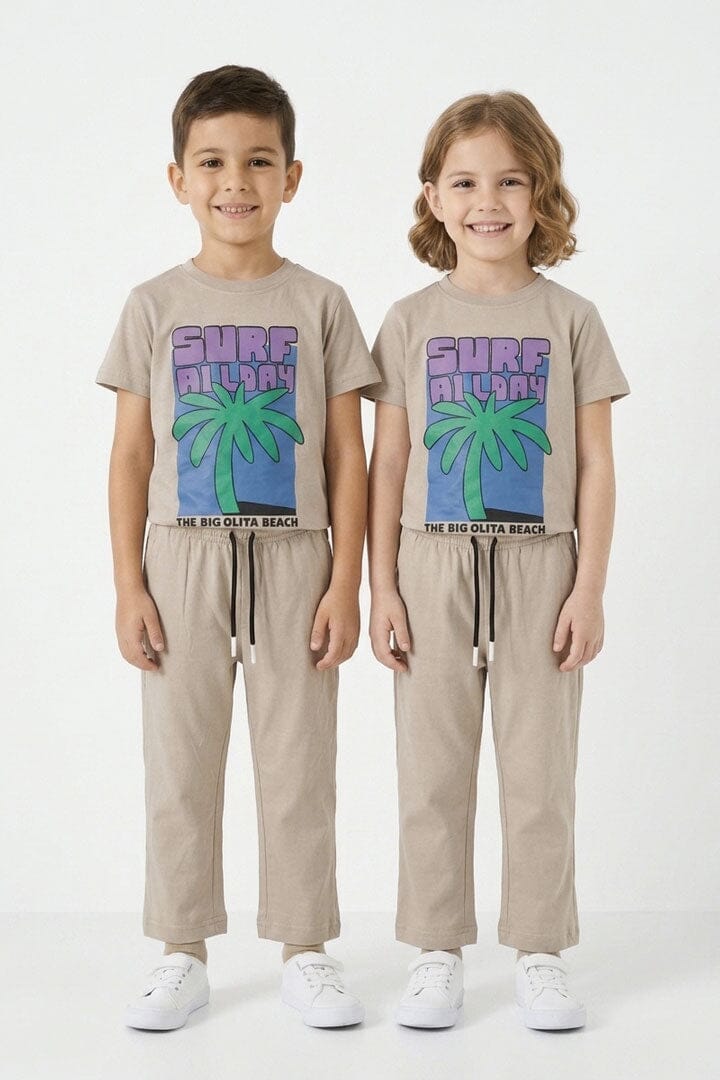 Tiny Teens Kid's Surf All Day Minor Fault Twin Set