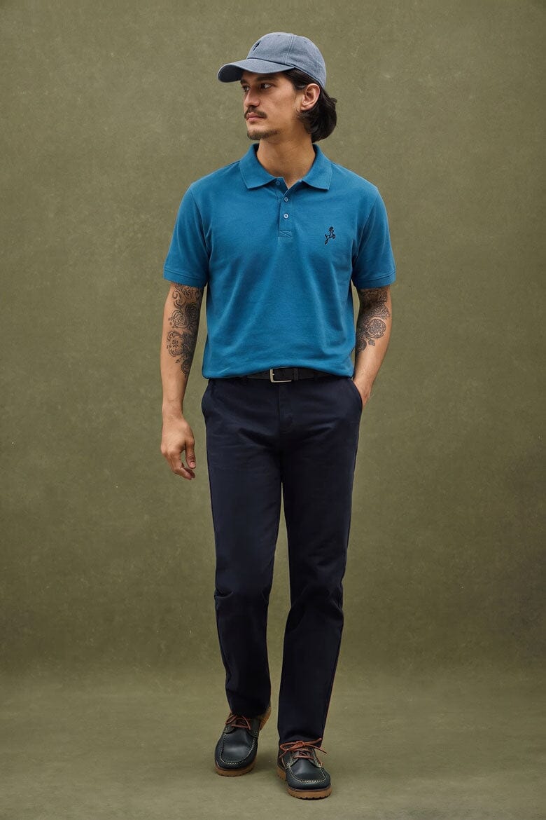 Men's Deer Pique Lycra Minor Fault Polo Shirt