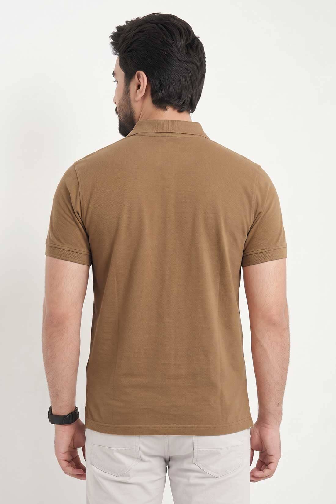 Men's Deer Pique Lycra Minor Fault Polo Shirt