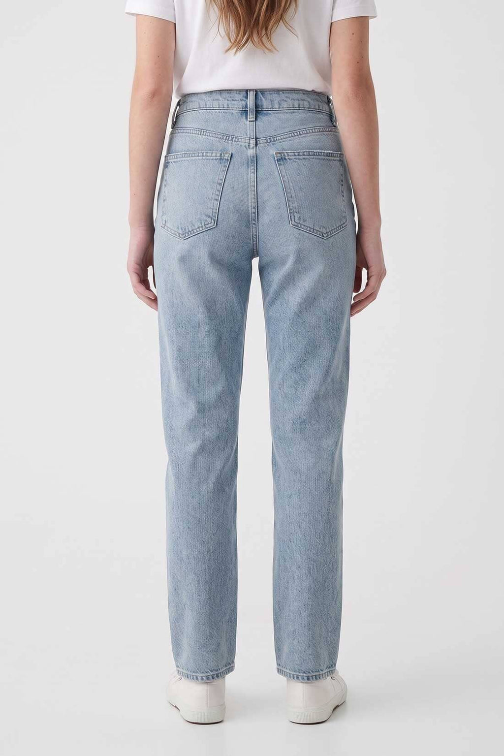 Cut Label Women's Straight Fit Distressed Jeans