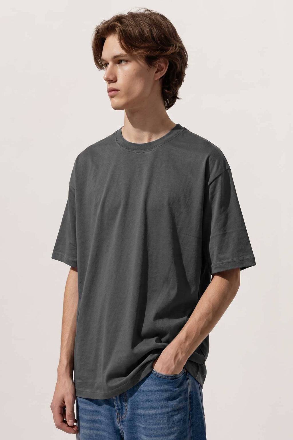 USQUARED Unisex Rib Neck Oversized Minor Fault Tee Shirt