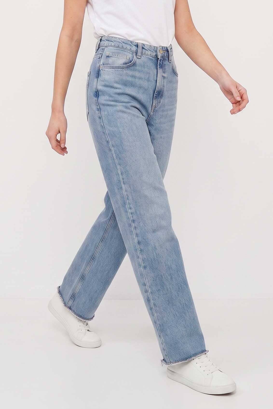 Cut Label Women's High Rise Wide Leg Jeans
