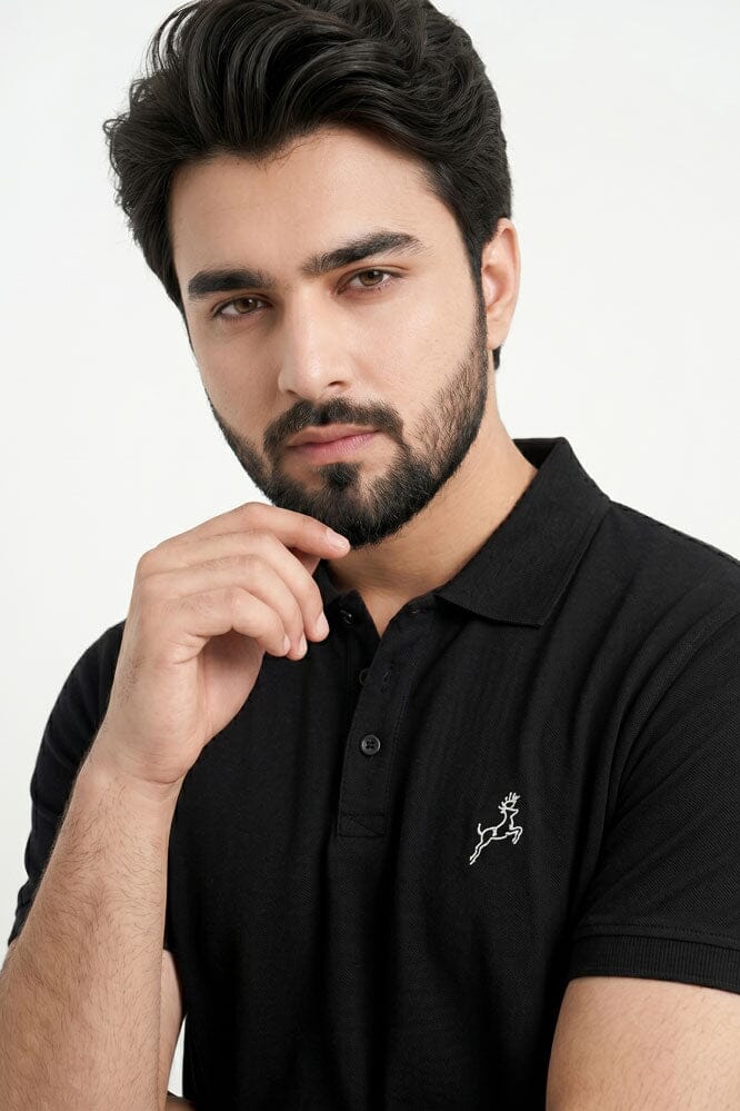 Men's Deer Pique Lycra Minor Fault Polo Shirt