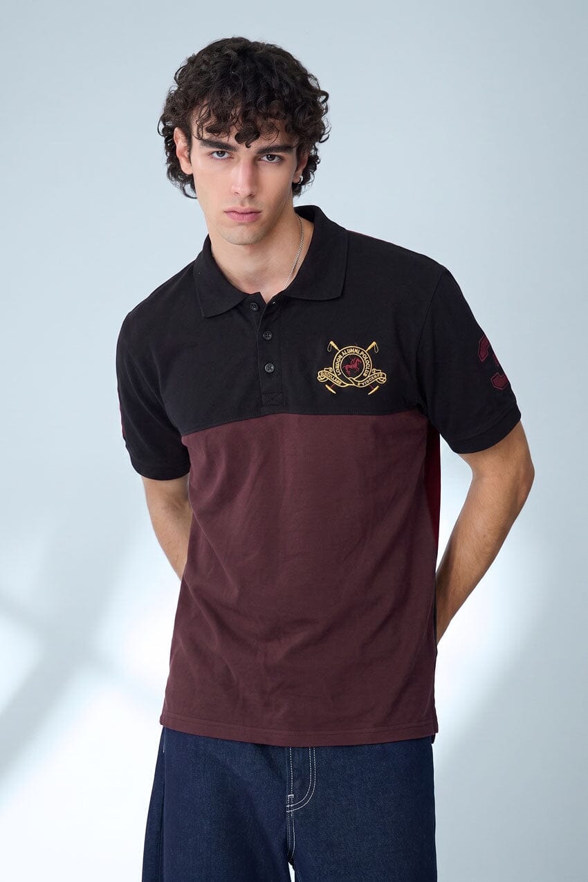 Burgundy & Black