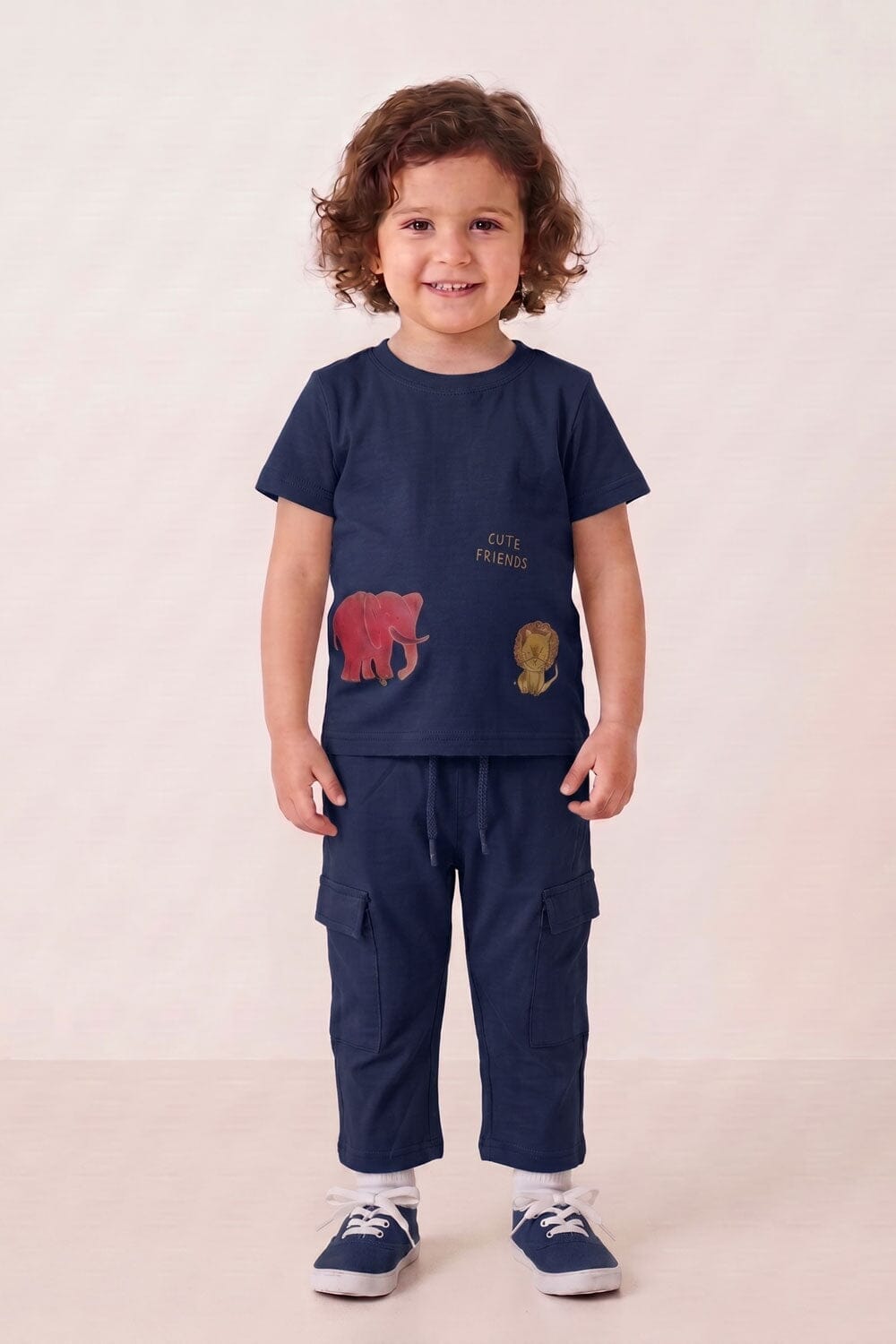 Tiny Teens Kid's Cute Friends Twin Set