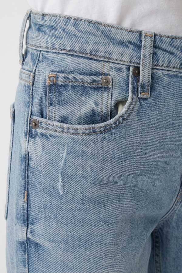 Cut Label Women's Straight Fit Distressed Jeans