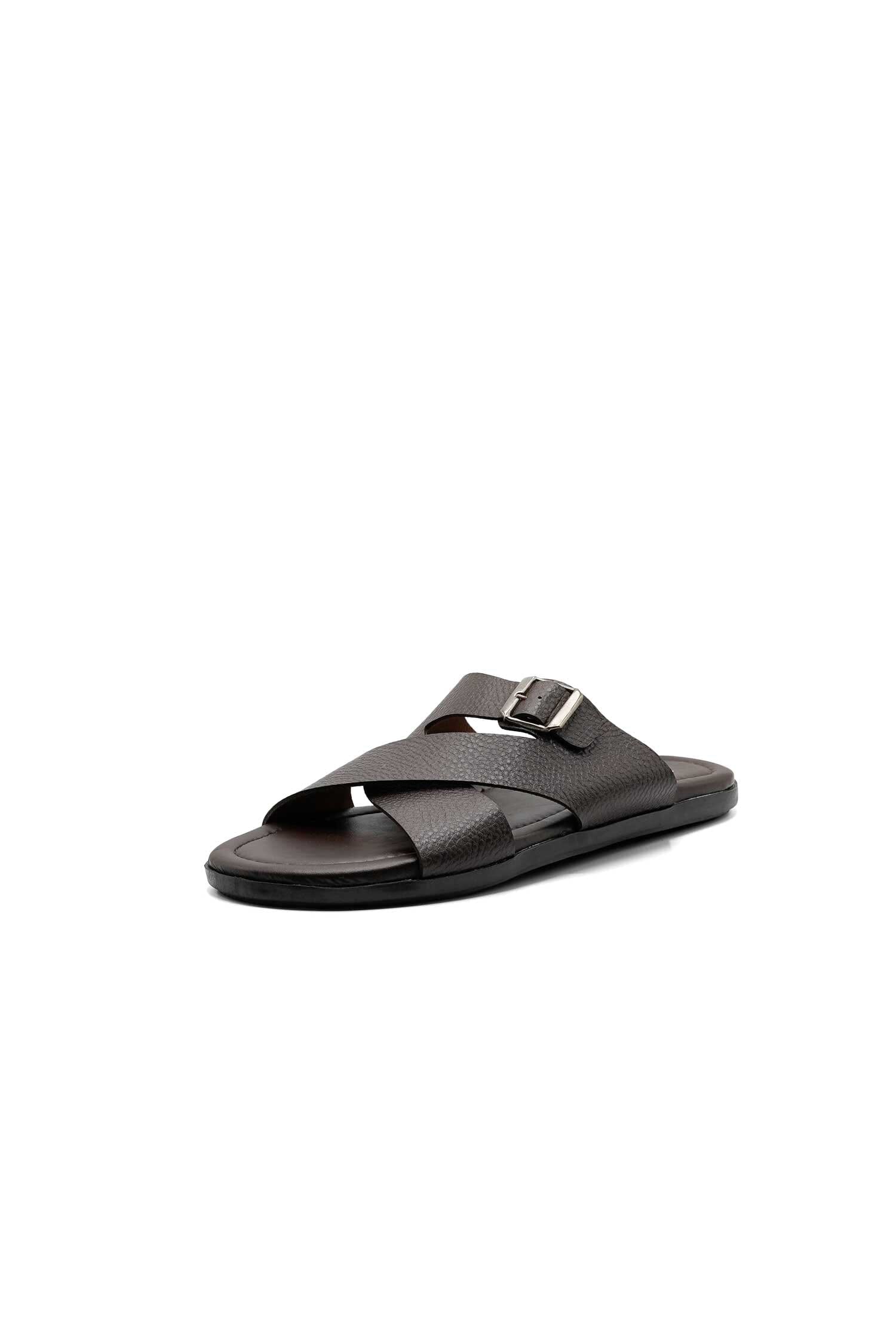 Black Camel Men's Textured Slides