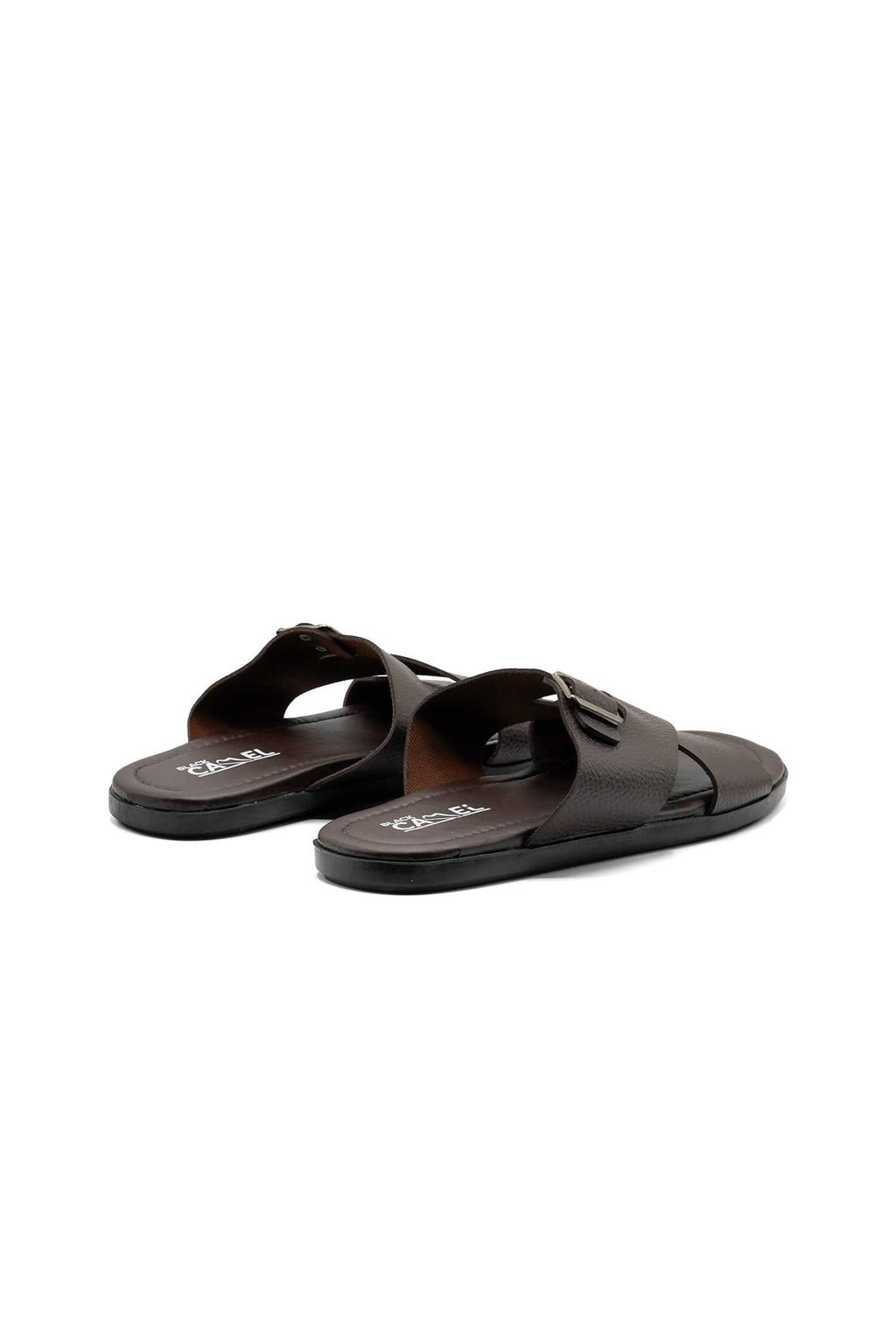 Black Camel Men's Textured Slides