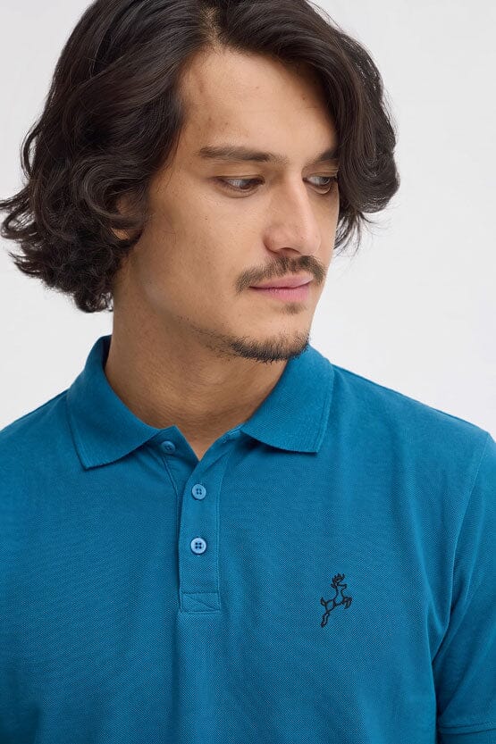 Men's Deer Pique Lycra Minor Fault Polo Shirt