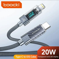 Toocki 20W PD USB-C to iPhone Cable (2M) with Display