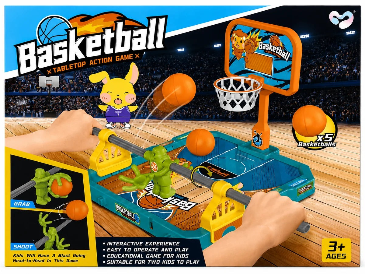 Colorful Tabletop Basketball Game