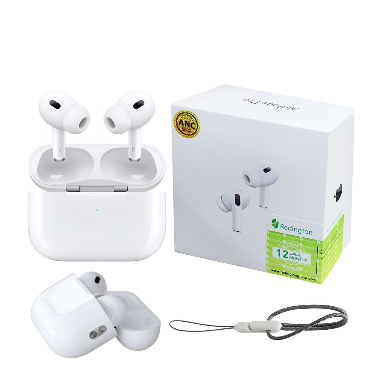 Apple first copy Wireless Noise-Canceling Earbuds with Charging Case & Lanyard