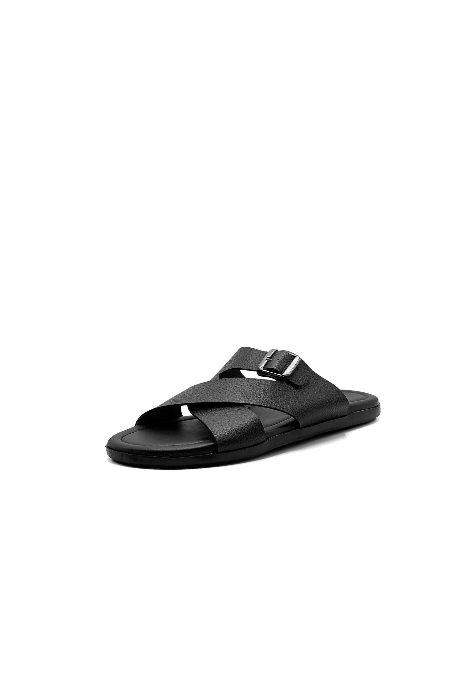 Black Camel Men's Textured Slides