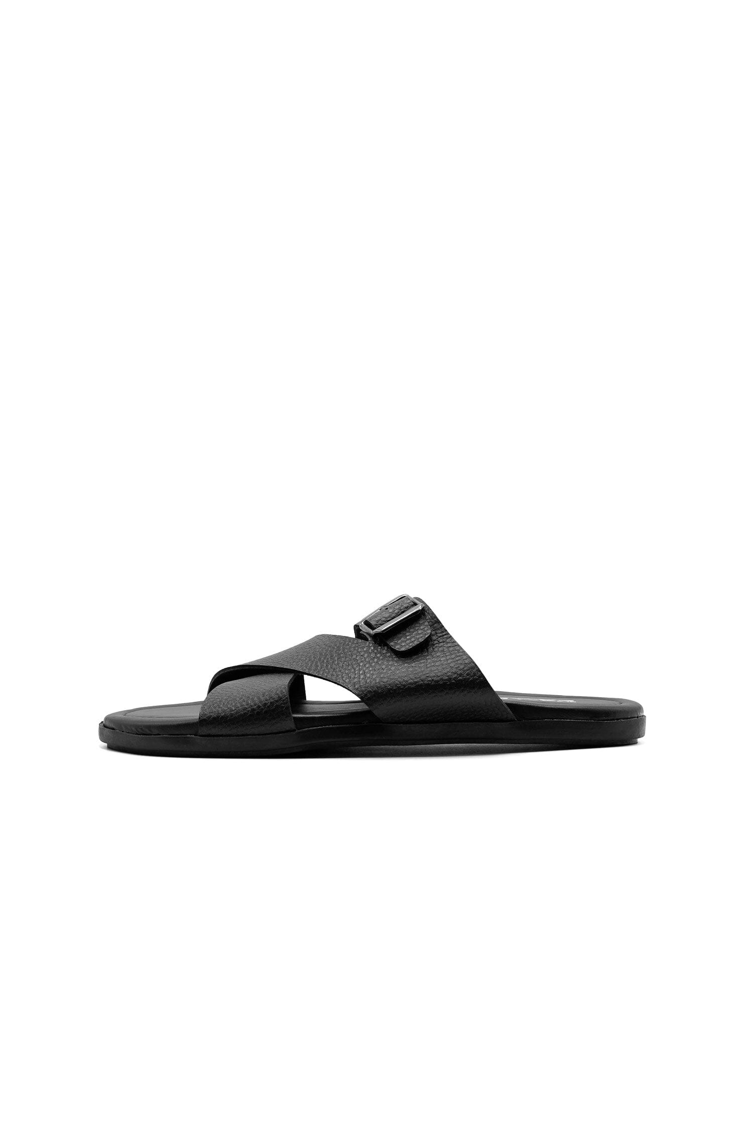 Black Camel Men's Textured Slides