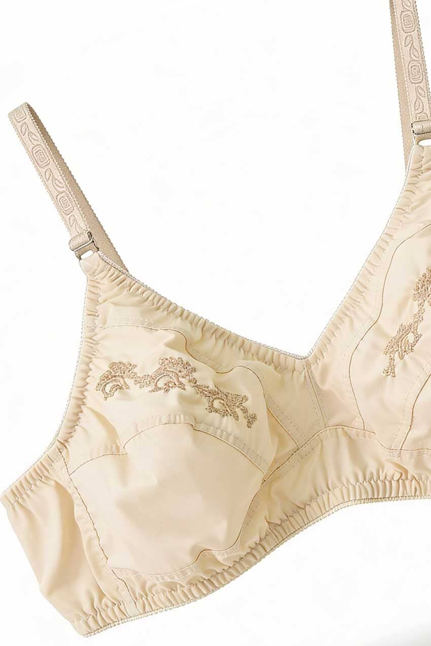 Rubi Women's Embroidered Premium Cotton Bra