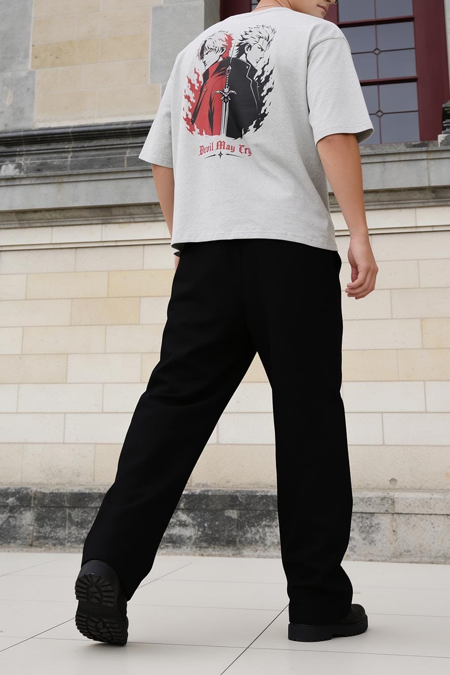 Polo Republica Men's Devil May Cry Oversized Tee Shirt