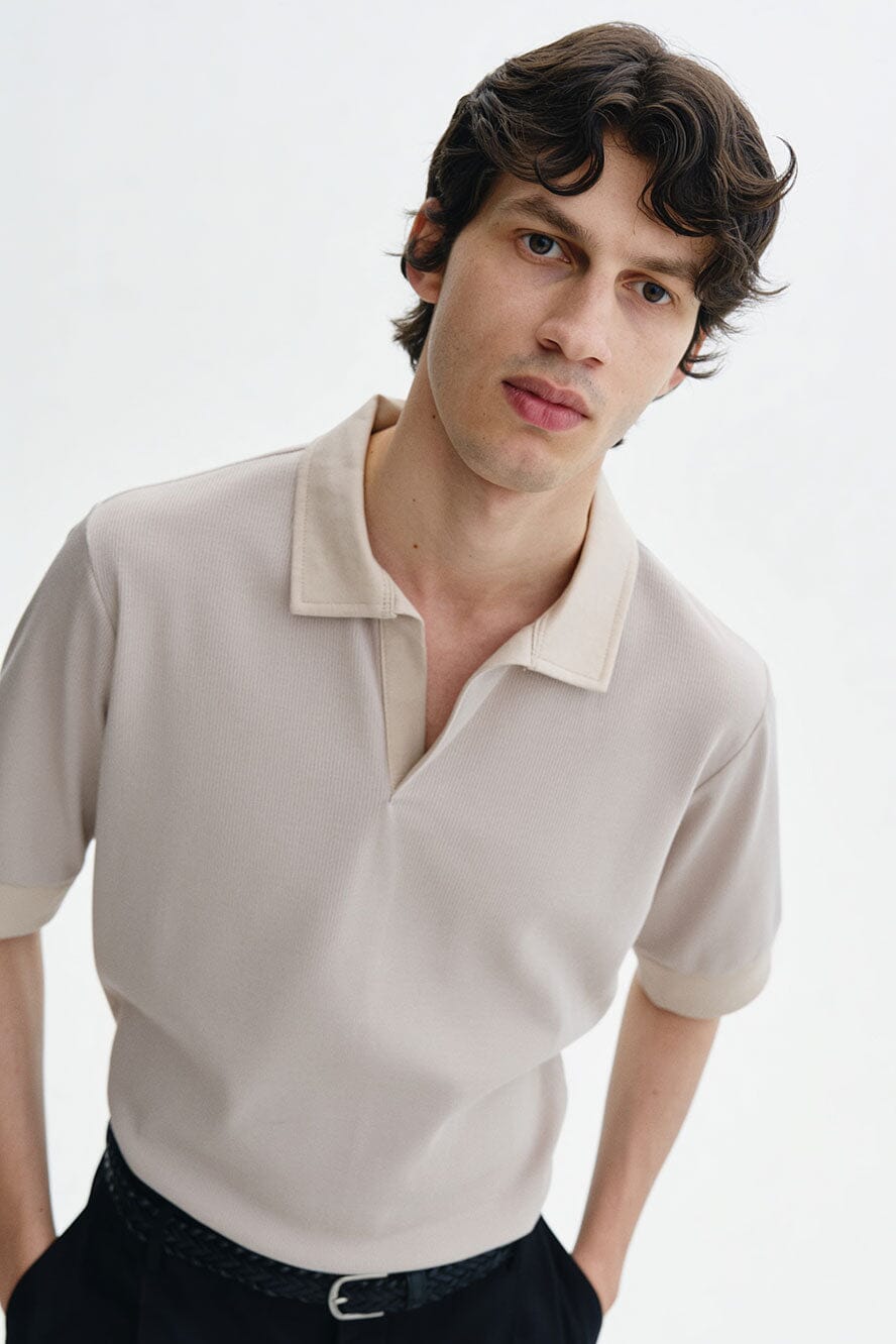 Polo Republica Men's Rib Polo Shirt